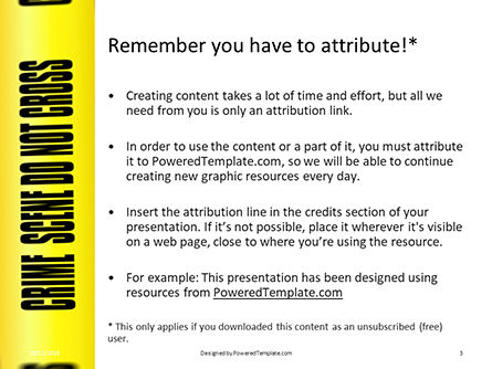 Plantilla de PowerPoint - escena del crimen en una carretera, Diapositiva 3, 16111, Legal — PoweredTemplate.com