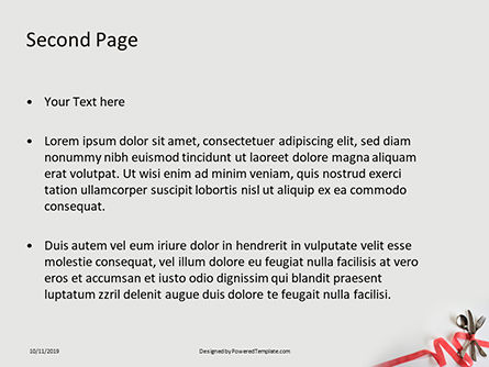 Modèle PowerPoint gratuit de fourchette à couteau à ruban à carreaux rouges, Diapositive 2, 16112, Food & Beverage — PoweredTemplate.com