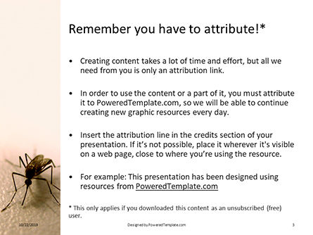 Modèle PowerPoint gratuit de moustique sur la peau, Diapositive 3, 16124, Médical — PoweredTemplate.com