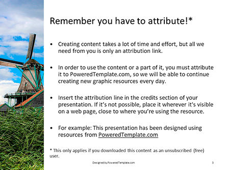 Modèle PowerPoint de traditional dutch old wooden windmills, Diapositive 3, 16131, Construction — PoweredTemplate.com