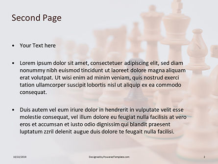 Modèle PowerPoint de chess pawns on chessboard, Diapositive 2, 16132, Sport — PoweredTemplate.com