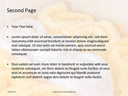 Modello PowerPoint Gratis - White and yellow wool fluffy towels, Slide 2, 16135, Carriere/Industria — PoweredTemplate.com