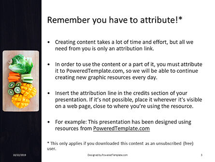 Modello PowerPoint - Healthy food on cutting board, Slide 3, 16136, Food & Beverage — PoweredTemplate.com
