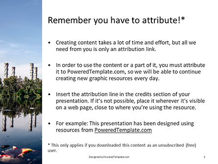 Templat PowerPoint Gratis Water Contamination, Slide 3, 16137, Alam & Lingkungan — PoweredTemplate.com