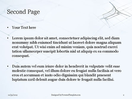 파워포인트 템플릿 - sketch of a furniture product, 슬라이드 2, 16142, 직업/산업 — PoweredTemplate.com