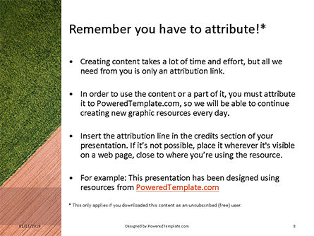Modello PowerPoint Gratis - Aerial view of field and shade tree, Slide 3, 16143, Natura & Ambiente — PoweredTemplate.com