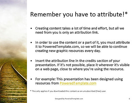 Railway Tracks Presentation, Slide 3, 16147, Cars and Transportation — PoweredTemplate.com
