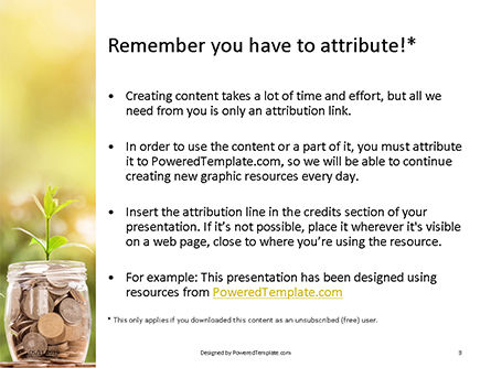 Modello PowerPoint Gratis - Money growth concept, Slide 3, 16149, Finanza/Contabilità — PoweredTemplate.com