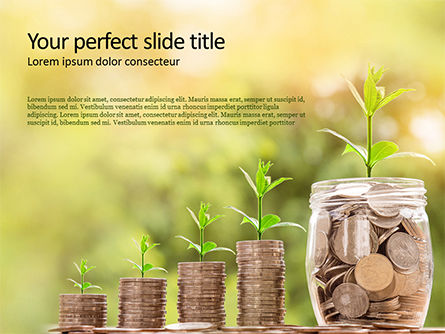 Money Growth Concept Presentation, Free PowerPoint Template, 16149, Financial/Accounting — PoweredTemplate.com