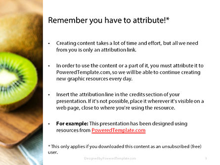 Modello PowerPoint - Fresh juice made from kiwi fruit, Slide 3, 16154, Food & Beverage — PoweredTemplate.com