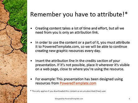 Modelo do PowerPoint - impact of climate change, Deslizar 3, 16160, Natureza e Ambiente — PoweredTemplate.com