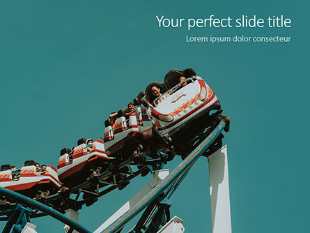 Modello PowerPoint Gratis - Scary fun on roller coaster, Gratis Modello PowerPoint, 16167, Art & Entertainment — PoweredTemplate.com