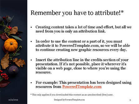 Modèle PowerPoint de thanksgiving day decorations, Diapositive 3, 16169, Fêtes / Grandes occasions — PoweredTemplate.com
