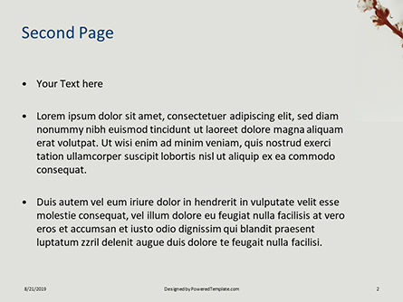 Templat PowerPoint Cotton Flowers In A Vase, Slide 2, 16172, Alam & Lingkungan — PoweredTemplate.com