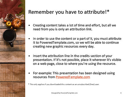 Autumn pumpkin decoration免费PowerPoint模板, 幻灯片 3, 16178, Art & Entertainment — PoweredTemplate.com