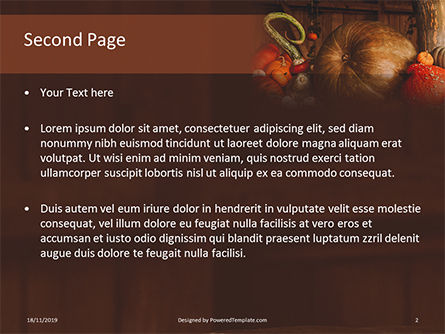 Still Life with Pumpkins Presentation, Slide 2, 16183, Holiday/Special Occasion — PoweredTemplate.com