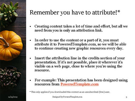 Templat PowerPoint Thanksgiving Decoration On Wooden Table, Slide 3, 16185, Liburan/Momen Spesial — PoweredTemplate.com