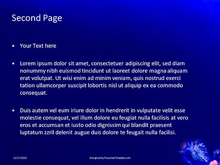 Black and white lion fish Kostenlose PowerPoint Vorlage, Folie 2, 16193, Natur & Umwelt — PoweredTemplate.com