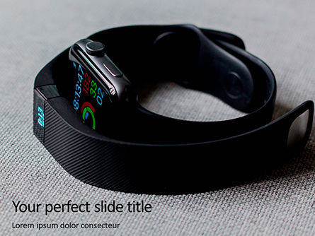 Smart Watches and Fitness Bracelet Presentation, PowerPoint Template, 16202, Technology and Science — PoweredTemplate.com