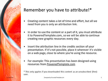 Plantilla de PowerPoint gratis - tomato juice, Diapositiva 3, 16205, Food & Beverage — PoweredTemplate.com