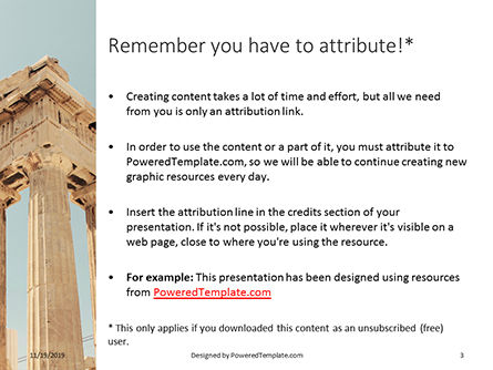 Parthenon Temple on a Bright Day Presentation, Slide 3, 16210, Construction — PoweredTemplate.com