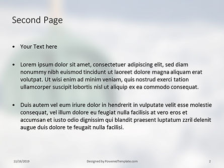 Green snow shovel PowerPoint Vorlage, Folie 2, 16216, Natur & Umwelt — PoweredTemplate.com