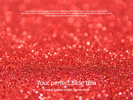 Glowing Red Glitter Texture Background Presentation, Free PowerPoint Template, 16224, Abstract/Textures — PoweredTemplate.com