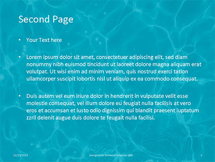Modèle PowerPoint gratuit de blue water ripple background, Diapositive 2, 16226, Abstrait / Textures — PoweredTemplate.com
