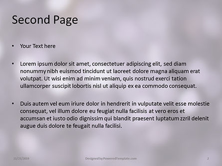 Templat PowerPoint Silver Sparkling Lights Festive Background, Slide 2, 16227, Abstrak/Tekstur — PoweredTemplate.com