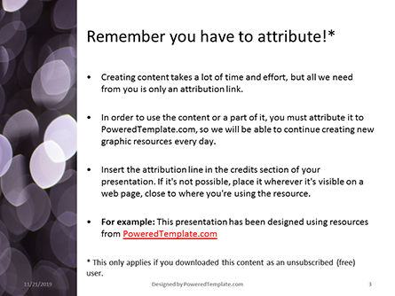 Silver Sparkling Lights Festive Background Presentation, Slide 3, 16227, Abstract/Textures — PoweredTemplate.com