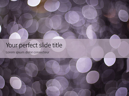 Modèle PowerPoint de silver sparkling lights festive background, Modele PowerPoint, 16227, Abstrait / Textures — PoweredTemplate.com