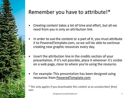 Templat PowerPoint Morning In The Mountain Forest, Slide 3, 16231, Alam & Lingkungan — PoweredTemplate.com