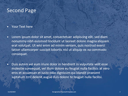 Templat PowerPoint Gratis Tree Covered In Snow And Frost, Slide 2, 16247, Alam & Lingkungan — PoweredTemplate.com