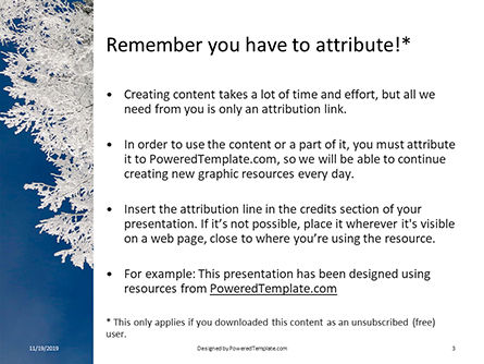 Templat PowerPoint Gratis Tree Covered In Snow And Frost, Slide 3, 16247, Alam & Lingkungan — PoweredTemplate.com
