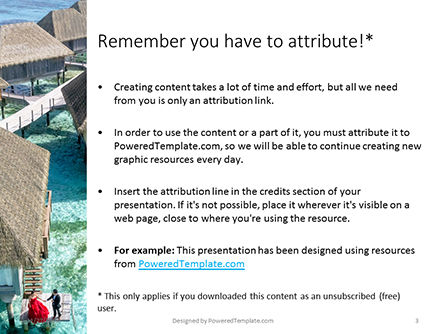 Modèle PowerPoint de beautiful tropical resort bungalows, Diapositive 3, 16251, Fêtes / Grandes occasions — PoweredTemplate.com