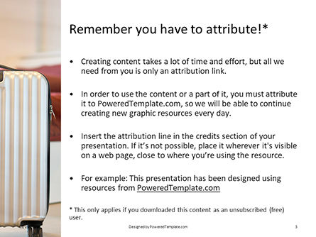 Luggage In The Hotel Room PowerPoint Template, Dia 3, 16263, Carrière/Industrie — PoweredTemplate.com