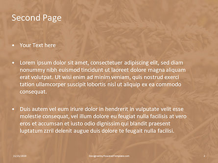 Plantilla de PowerPoint gratis - ears of rye on field presentation, Diapositiva 2, 16265, General — PoweredTemplate.com