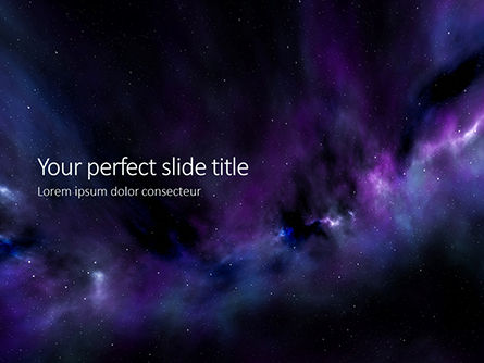 Stars And Nebula Clouds Presentation Template For Google Slides