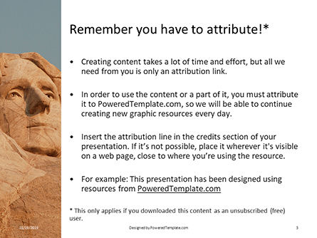 Modello PowerPoint - Mount rushmore, Slide 3, 16272, America — PoweredTemplate.com