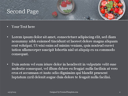 Modèle PowerPoint gratuit de snack desserts, Diapositive 2, 16287, Food & Beverage — PoweredTemplate.com