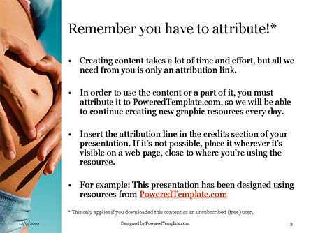 Templat PowerPoint Gratis Female Hands Forming Heart Shape On The Stomach, Slide 3, 16303, Manusia — PoweredTemplate.com