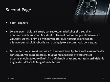 Templat PowerPoint Gratis Automatic Gear In Parked Mode, Slide 2, 16309, Mobil dan Transportasi — PoweredTemplate.com