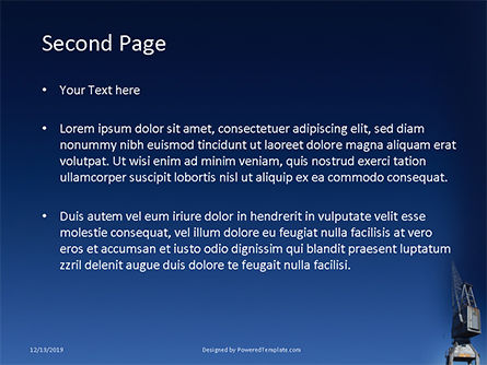 Plantilla de PowerPoint - gray crane under blue sky, Diapositiva 2, 16319, Utilidades / Industrial — PoweredTemplate.com