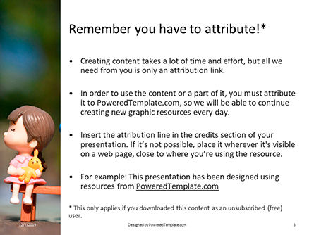 Templat PowerPoint Gratis Dolls Boy And Girl Sitting On Bench, Slide 3, 16320, Manusia — PoweredTemplate.com