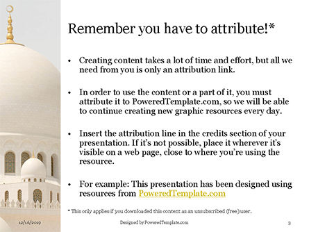 Abu Dhabi Sheikh Zayed White Mosque Presentation, Slide 3, 16329, Religious/Spiritual — PoweredTemplate.com