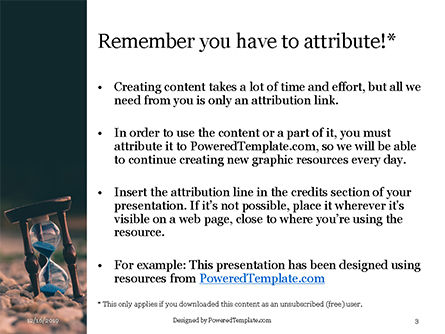 Hourglass On Gravel PowerPoint Template, Dia 3, 16330, Business Concepten — PoweredTemplate.com