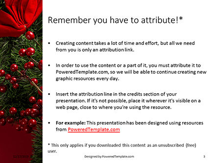 파워포인트 템플릿 - christmas and new year red background, 슬라이드 3, 16335, 휴가/특별 행사 — PoweredTemplate.com