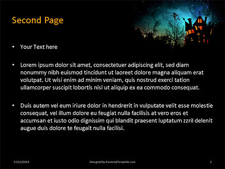 Plantilla de PowerPoint gratis - witch's house, Diapositiva 2, 16337, General — PoweredTemplate.com