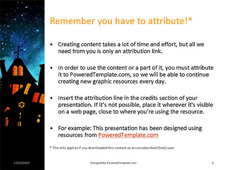Templat PowerPoint Gratis Witch's House, Slide 3, 16337, Umum — PoweredTemplate.com