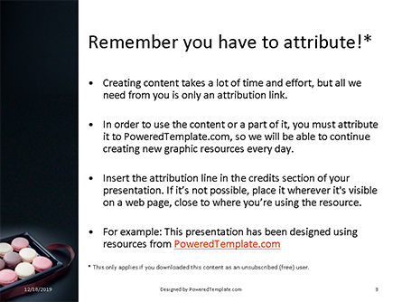 Plantilla de PowerPoint - colorful macaroons in a box, Diapositiva 3, 16340, Food & Beverage — PoweredTemplate.com